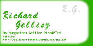 richard gellisz business card